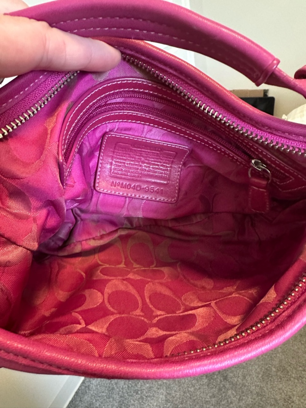 Vintage Y2K RARE Coach 9541 Soho Shoulder Bag, Pink Leather - Picture 7 of 15